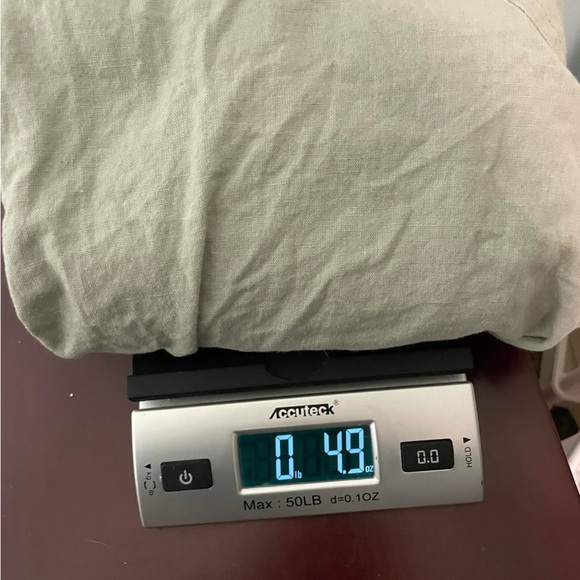 Light green Asos linen blend button front shirt with‎ tie front size 8 - Picture 6 of 6